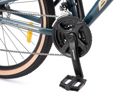 Повністю алюмінієвий гірський велосипед BIKESTAR з 21-швидкісною коробкою передач Shimano, дисковими гальмами, шинами 26, 27,5, 29 дюймів рама 16, 16,5, 17,5 дюймів БЕЗРИЗИКОВА ПРОБА Шини 29 дюймів рама 17,5 дюймів 29 дюймів синього кольору