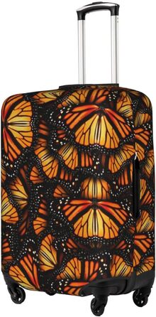 Чохол на валізу Метелики Монарх - еластичний, захисний, миється, антиподряпний, для дітей та дорослих (45.7-53.3 см)