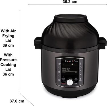 Електрична мультиварка Instant Pot Pro Crisp 11 в 1 - скороварка, фритюрниця, повільна плита, пароварка, гриль, дегідратор і сушар