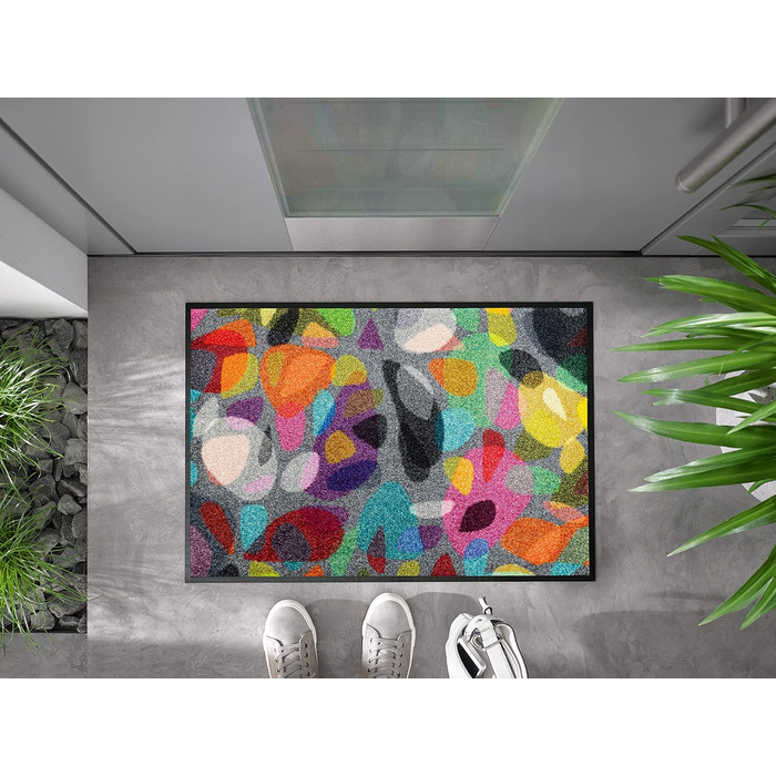 Килимок для дверей Reodiva 50x75 см, для використання всередині та зовні приміщень, можна прати, 50 x 75 см (прямокутний)