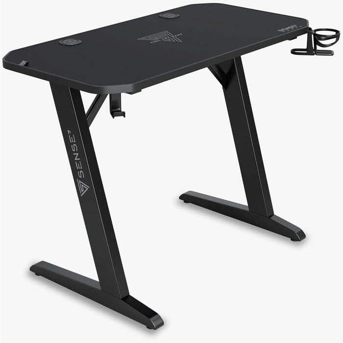 Ігровий стіл Nomad Classic, 120 x 60 см, МДФ / сталь / вуглецеве волокно, чорний