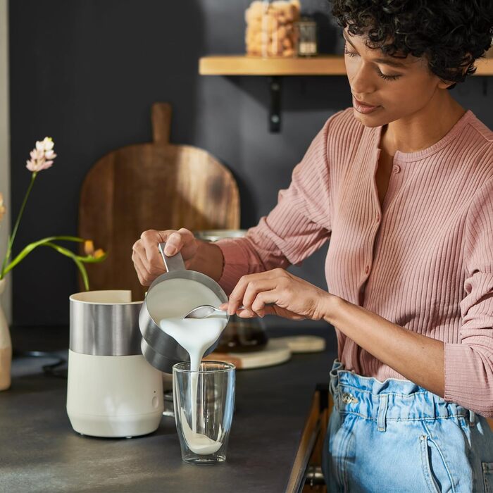Індукційний спінювач молока Tchibo, не нагрівається, можна мити в посудомийній машині, тепла і холодна молочна піна, для латте мак