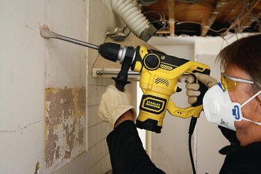 Перфоратор Stanley FatMax SDS-plus FME1250K (1250 Вт, 3,5 Дж, з пневматичним ударним механізмом, з правим/лівим обертанням, пилоне