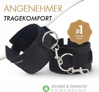 Обмежувачі ліжка Секс-іграшка для пар I Надзвичайно стійкий набір BDSM бондажів з обмеженнями ліжка, наручниками, завязаними очима