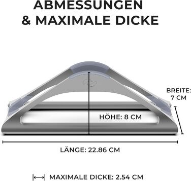 Вертикальна підставка для ноутбука на стіл (Сірий космос), Регульований тримач для MacBook, підставка для MacBook Pro, інших ноутбуків та нетбуків