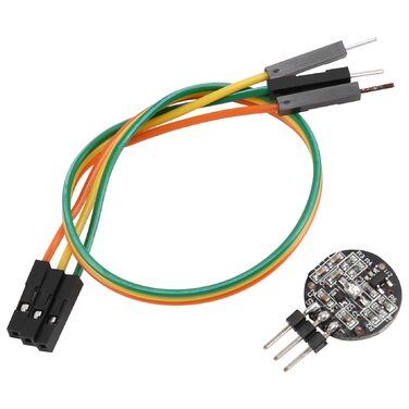 Датчик пульсу, датчик серцевого ритму, датчик серцебиття, чорно-червоний, 136001