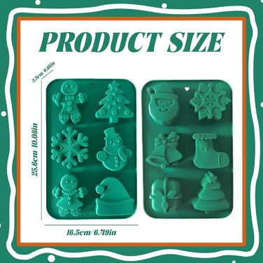 Силіконова форма з 2 елементів для випічки різдвяних тістечок Mein HERZ