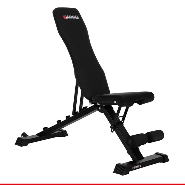 Силова лава HAMMER Force 2.0, похилий тренажер, регулювання кута нахилу, попередньо зібраний на 99, вантажопідйомність 200 кг, транспортні колеса, 123 x 52 x 120