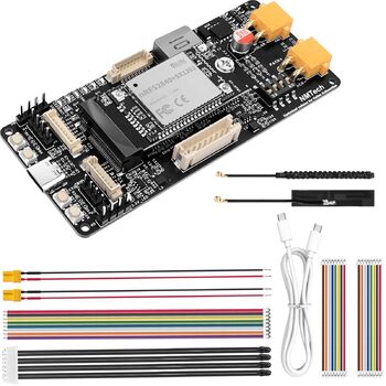 Плата розробки MeshSolar для підключення літій-залізо-фосфатних систем BMS BLE/LoRa, мікросхема nRF52840 MCU SX1262 LoRa. Підтримує Bluetooth та LoRa 868 МГц. Сумісний з літій-залізо-фосфатними акумуляторами Meshtastic.