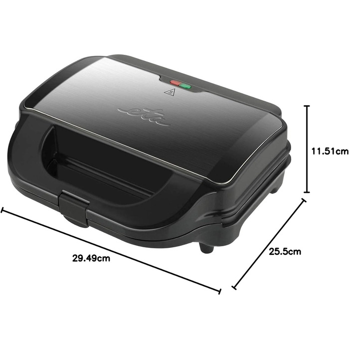 Сендвіч-машина ETA 6 в 1 I Sorento Plus I Антипригарне покриття для легкого чищення без пригорання I 900 Вт I Вафельниця, гриль та багато іншого