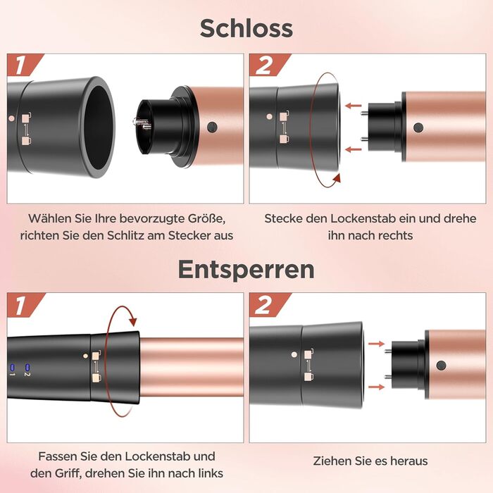 Плойка для завивки волосся з випрямлячем, плойка 3 стовбури Антистатична керамічна плойка для волосся з регульованою температурою