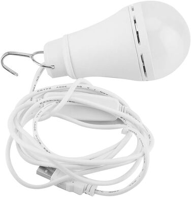 Лампочка, 2 шт. 5V світлодіодна лампочка, кемпінговий ліхтар, підвісна лампочка, аварійне освітлення, зовнішнє освітлення з простим вимикачем для походів