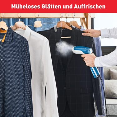 Легка конструкція час нагріву 15 секунд 1300 Вт безперервна подача пари 20 г/хв. бактерицидна 70 мл 18,4 x 10,6 x 30 см Біла/Синя