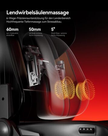 Ігрове крісло AutoFull M6 Ultra 2.0 з функцією масажу Ергономічне ігрове крісло перше у світі з вентиляцією та підігрівом, підлокітниками, що обертаються на 360, підголівником та підставкою для ніг для ігор та офісу (чорне)