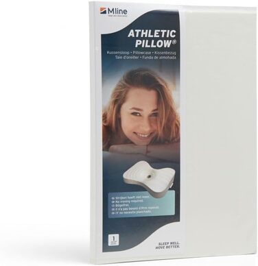 Лінія M Спортивна подушка 2 шт. Наволочка - Високоякісна бавовняна еластична наволочка - Екрю - 50 x 36 см Стандартний бежевий