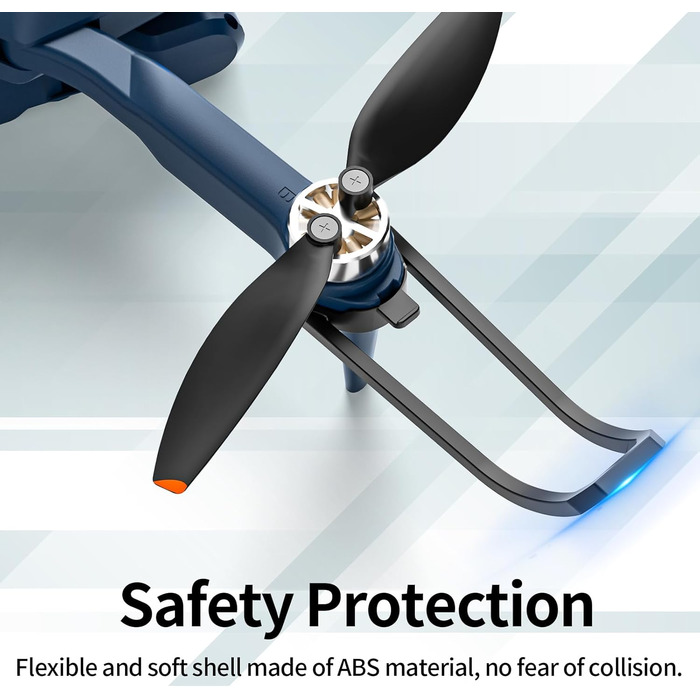 Дрон K417 із подвійною камерою 1080P, безконтактний дрон зі світлодіодною блакитною лампою та електричною камерою, квадрокоптер із