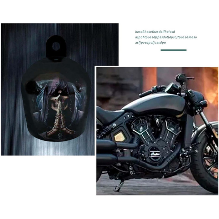 Чохол для клаксона рогу з черепом Harley Custom, аксесуар для декору