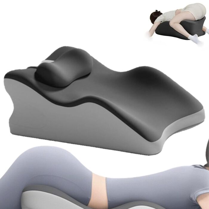 Універсальна оновлена подушка Sweet Spot 2025 року, подушка Chiromonk для пар, кут 27 - ідеальне положення, ергономічна клиноподібна подушка з піни з ефектом пам&39яті для підтримки постави талії та шиї (чорна)