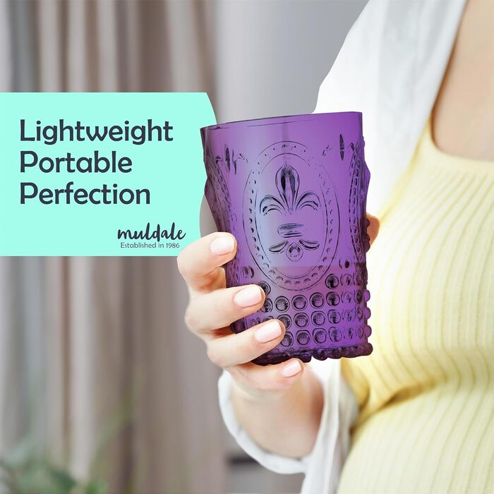 Елегантний дизайн в стилі бароко, акрилові стакани, посуд для напоїв, можна мити в посудомийній машині, набір з 6 багаторазових, у