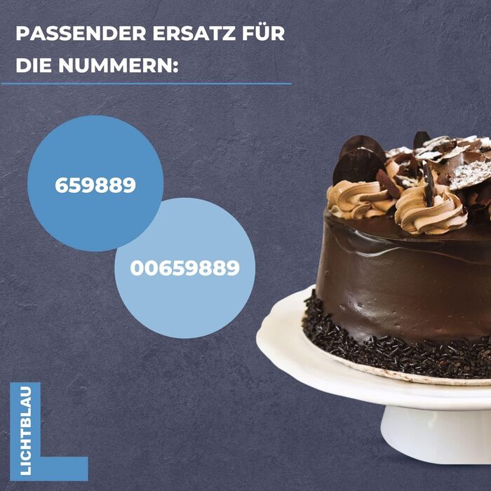 Світло-блакитний вінчик 659889 для кухонного комбайна Bosch I 00659889 змінний вінчик підходить для MUM5 MUMVC MUMVH I Profi Flex Віник з силіконом I Аксесуари Кухонний комбайн Bosch