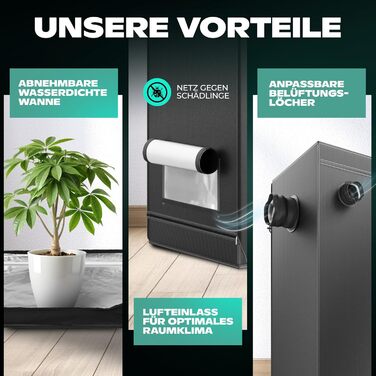 Для вирощування кімнатних рослин, світло та водонепроникний намет для вирощування, 120x60x180