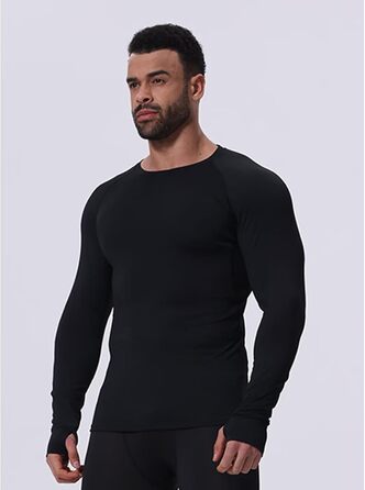 Чоловіча термобілизна, лижна білизна, тепла функціональна білизна, зимовий лижний термоверх і низ, комплект білизни з флісовою підкладкою, чорний, XXL