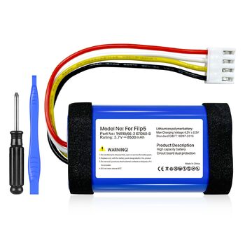 Замінний акумулятор ємністю 8500 мАг для JBL Flip 5, артикул 1INR19/66-2 ID1060-B, оновлений акумулятор високої ємності 3,7 В 2025 року для Bluetooth-колонки Flip 5