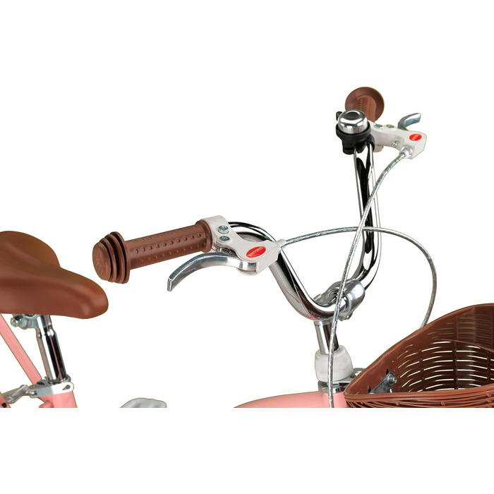 Дитячий міський велосипед Chillaxx Bike Linda Premium 20 дюймів - Велосипед для дівчаток, хлопчиків, голландський велосипед, міський велосипед, дитячий велосипед, підходить для 6, 7, 8, 9, 10, 11 років, рожевий