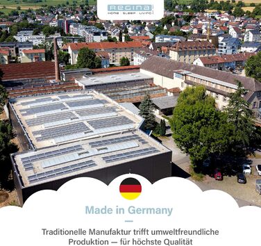 Подушка Regina Home з 3 камерами - 40x80 см - Ергономічна подушка для шиї з 10 пір&39я та 90 пуху - Можна прати та підходить для алергіків - 100 бавовна, 3 камери, 40 x 80 см