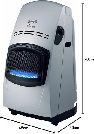 Газовий обігрівач De&39Longhi VBF потужний газовий обігрівач та вентилятор з безступінчастим регулюванням полум&39я та потужністю нагріву до 4200 Вт