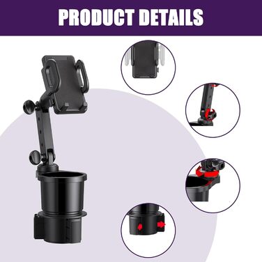 Автомобільний тримач для чашки, тримач для мобільного телефону, універсальний регульований тримач для чашки, універсальна автомобі