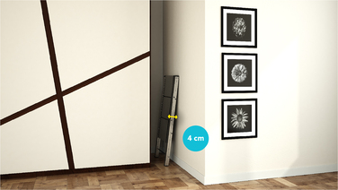 Драбина Colombo Leonardo Black 3 щаблі (G300A03W)