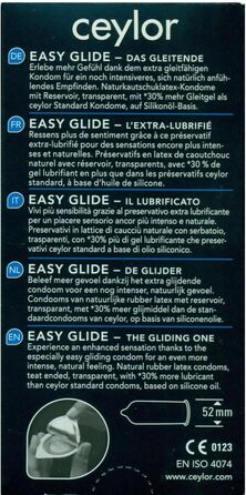Презервативи Ceylor Easy Glide 6 з екстра-змащеною основою, на 30 більше змащувального матеріалу, упаковані в гігієнічну баночку для зручного використання, найвища якість, якісний бренд зі Швейцарії.