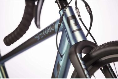 Чоловічий гравійний велосипед Airtracks 28 дюймів STERRATO 5.0 з 2 x 9 швидкостями Shimano SORA RD-R3000 - вилка UD Carbon - розміри рами 52 см та 55 см - модель 2026 55 см (підходить для велосипедистів зростом 175-188 см)