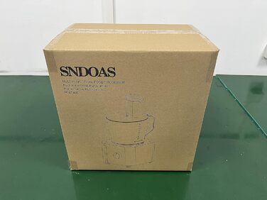 Кухонний комбайн SNDOAS, багатофункціональний кухонний комбайн 1100 Вт, чаша для замішування тіста 3,2 л, подрібнювач кухонного комбайна, блендер 1,5 л, м'ясорубка, темно-синій