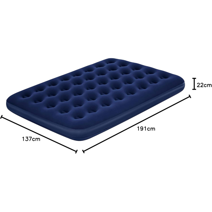 Надувне ліжко Bestway Blue Horizon XT із зовнішнім електричним насосом Double XL/Lo 191 x 137 x 22 см Одномісне