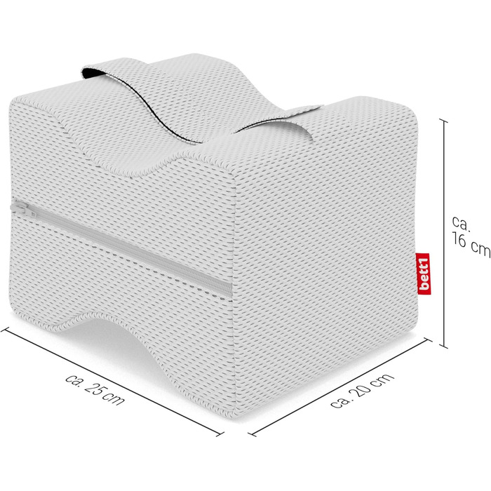 Подушка для колін Bodyguard bed1 (зручна для лежання на боці, дозволяє колінам розслаблено лежати одне на одному, фіксується за допомогою петлі для кріплення, чохол можна прати при температурі до 60 C)