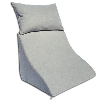 Комплект подушок для читання для ліжка та дивана ергономічна клиноподібна подушка плюс мяка подушка для дивана для читання, перегляду телевізора та відпочинку (світло-сірий)