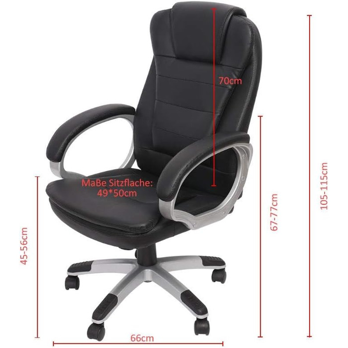 Ігрове крісло Melko Ергономічне офісне крісло чорного кольору Офісне гоночне крісло Настільне крісло Крісло керівника Ігрове крісло Геймерське крісло Гоночне спортивне крісло Обертове крісло Крісло для ПК Ігрове крісло