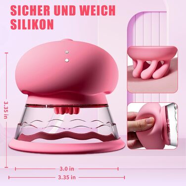 Стимулятор грудей та клітора VTAON 3в1, 10 режимів