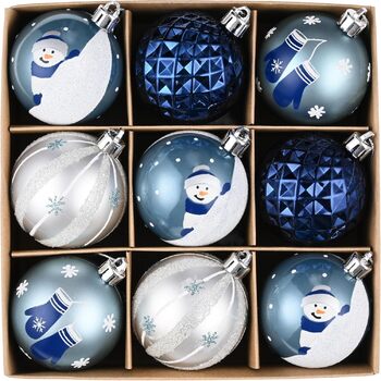 Різдвяні кульки 9 шт Valery Madelyn