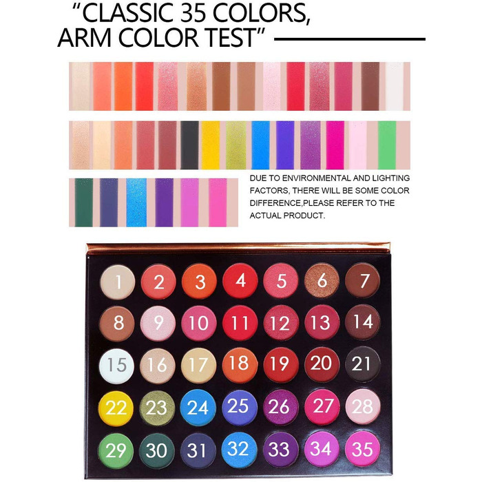 Палітра тіней Beauty Glazed (35 відтінків)