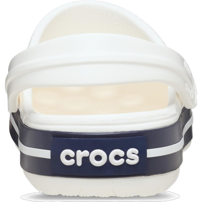 Сабо Crocs унісекс для дорослих з крокодиловою стрічкою, білий/білий/темно-синій, 12 жіночих/10 чоловічих