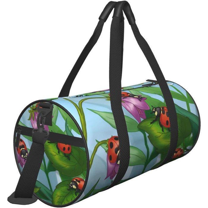 Дорожня сумка-циліндр з сонечками, спортивна сумка для чоловіків та жінок, сумка-мішок, спортивна сумка