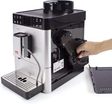 Повністю автоматична кавоварка з контейнером для молока, функцією одного дотику, повністю автоматична кавоварка сріблястого кольору, 531-101