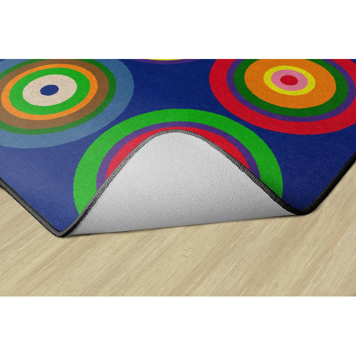 Флагманські килимки з кольоровими кільцями, кольоровий дитячий килимок для класів, для дитячих кімнат, для прикраси сидінь, ігрови