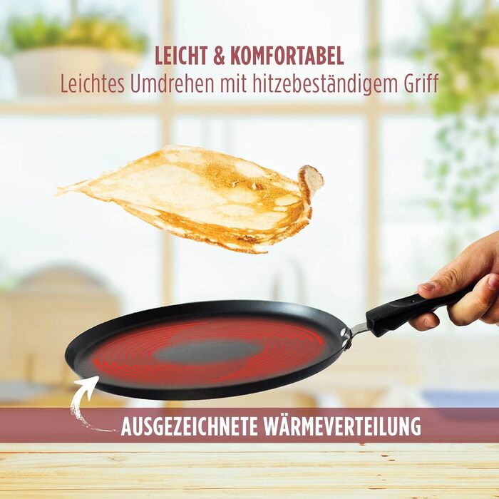 Сковорода для млинців ROSMARINO, 25см - Сковорода для млинців з литого алюмінію з антипригарним покриттям - Для індукції та інших