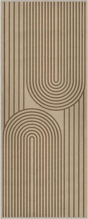 Доріжка для передпокою 80x200 см, кухонний килимок під джут, килимок для передпокою, який можна прати, нековзка кухонна доріжка, коричневий килимок для вулиці для кухні, вітальні, спальні, передпокою, входу, балкону, коричневий 80 x 200 см (прямокутний)