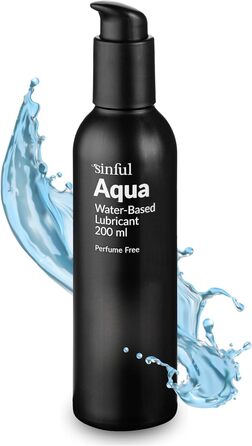 Водний гель-лубрикант Sinful Aqua, 200 мл, без ароматизаторів