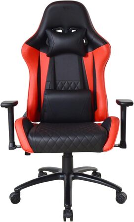 Геймерське крісло для високих людей - червоно-чорне